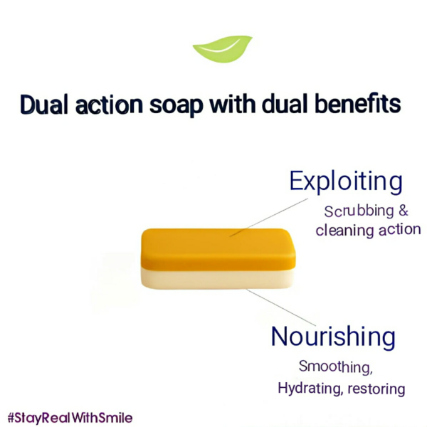 Smile Naturals 6-in-1 Soap – Natural Exfoliating & Nourishing Bar with Saffron, Turmeric, Sandalwood, Aloe Vera & Goat Milk | Fragrance-Free Cleanser for Oily, Dry, Sensitive Skin - Image 10